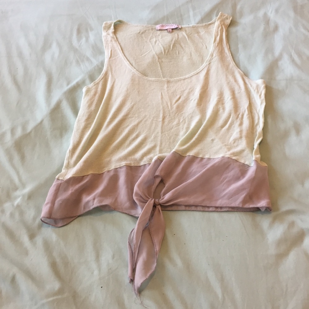 Daydreamer LA tank top with front tie - Picture 1 of 5
